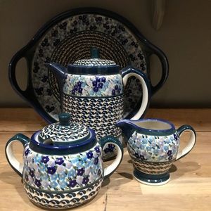 Polish Pottery coffee Service
